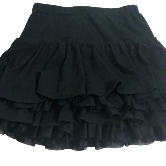 GYMBOREE GUC GIRLS BLACK LAYERED SKIRT BOTTOMS SUMMER CASUAL DRESSY SIZE 4 - Picture 1 of 5